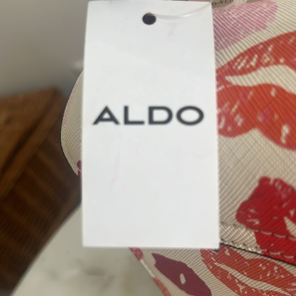 NWT ALDO Valentines Kisses Satchel Crossbody  Bag White Pink Purple - Picture 6 of 12